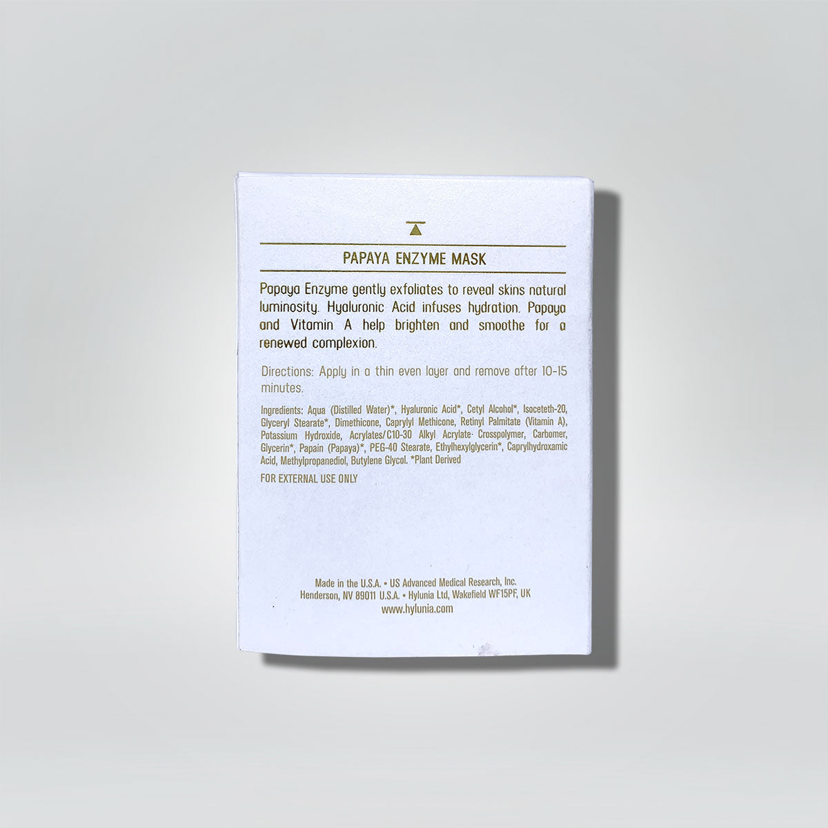 Papaya Enzyme Mask With Hyaluronic acid, Papain & Vit A