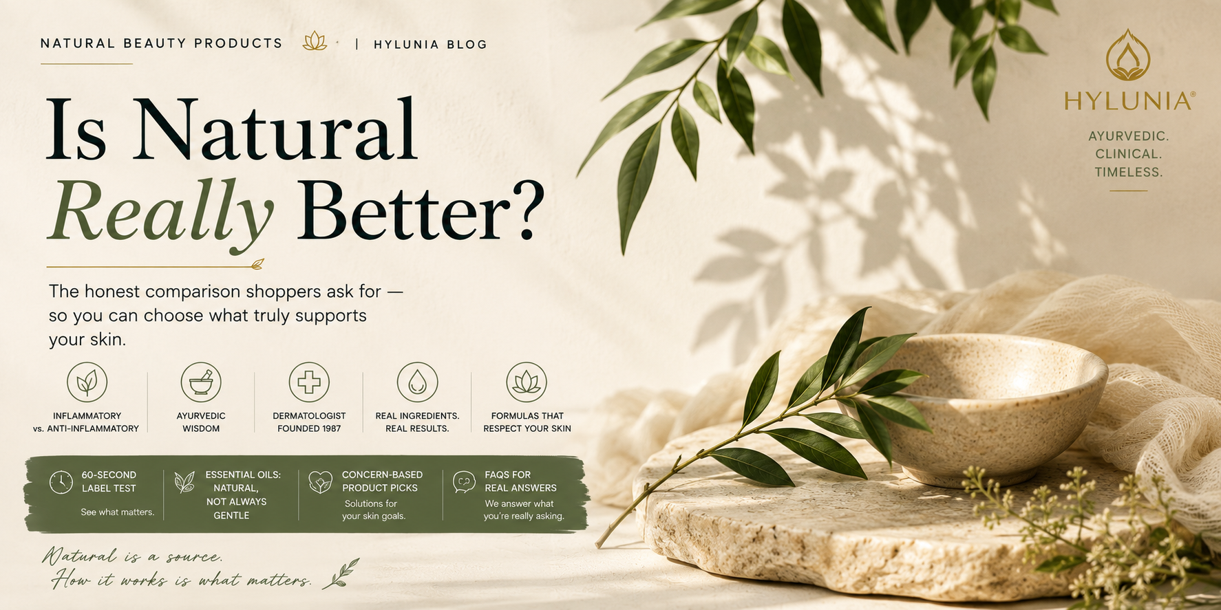 Are Natural Beauty Products Actually Better for Your Skin? Here’s What 5,000 Years of Ayurveda and Nearly Four Decades of Lab Work Say